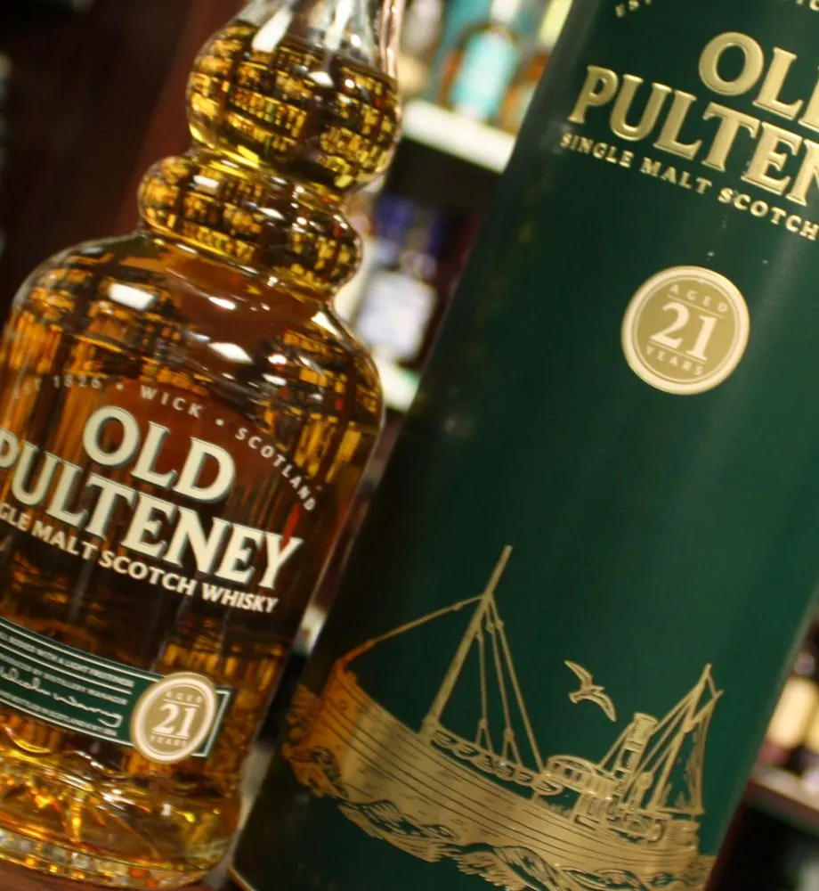 Botella de Old Pulteney 21 años